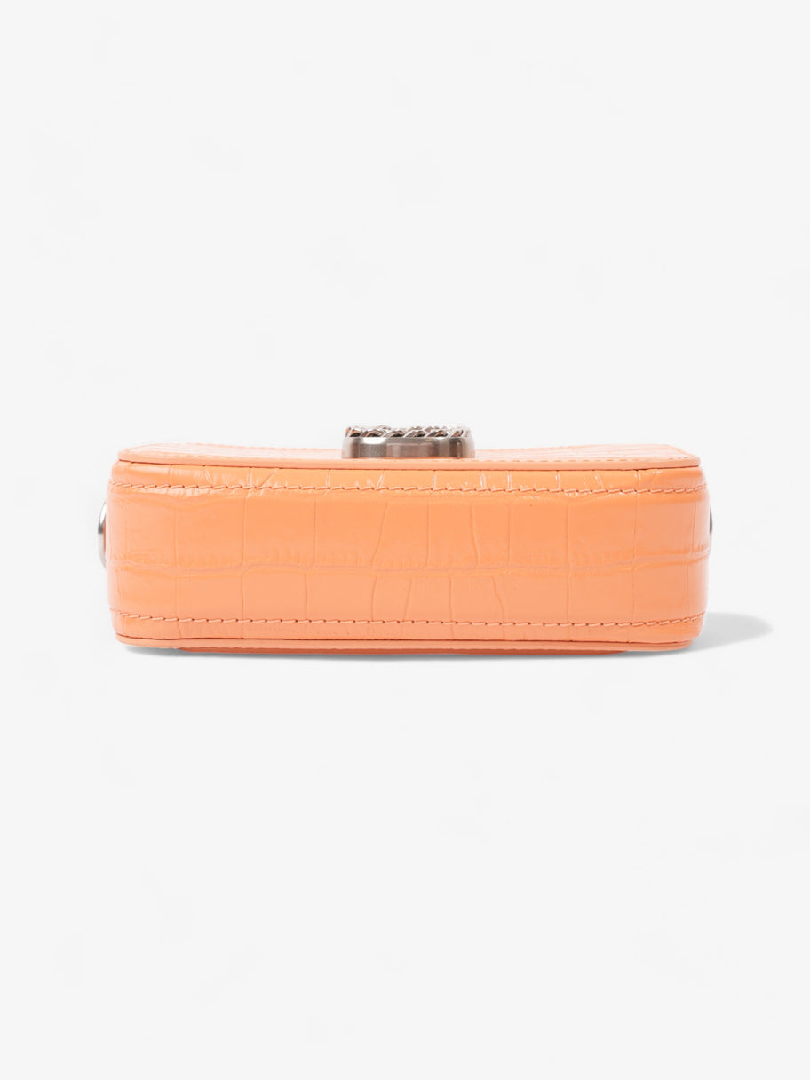 Marc Jacobs The Snapshot Bag Orange Embossed Leather Image 6