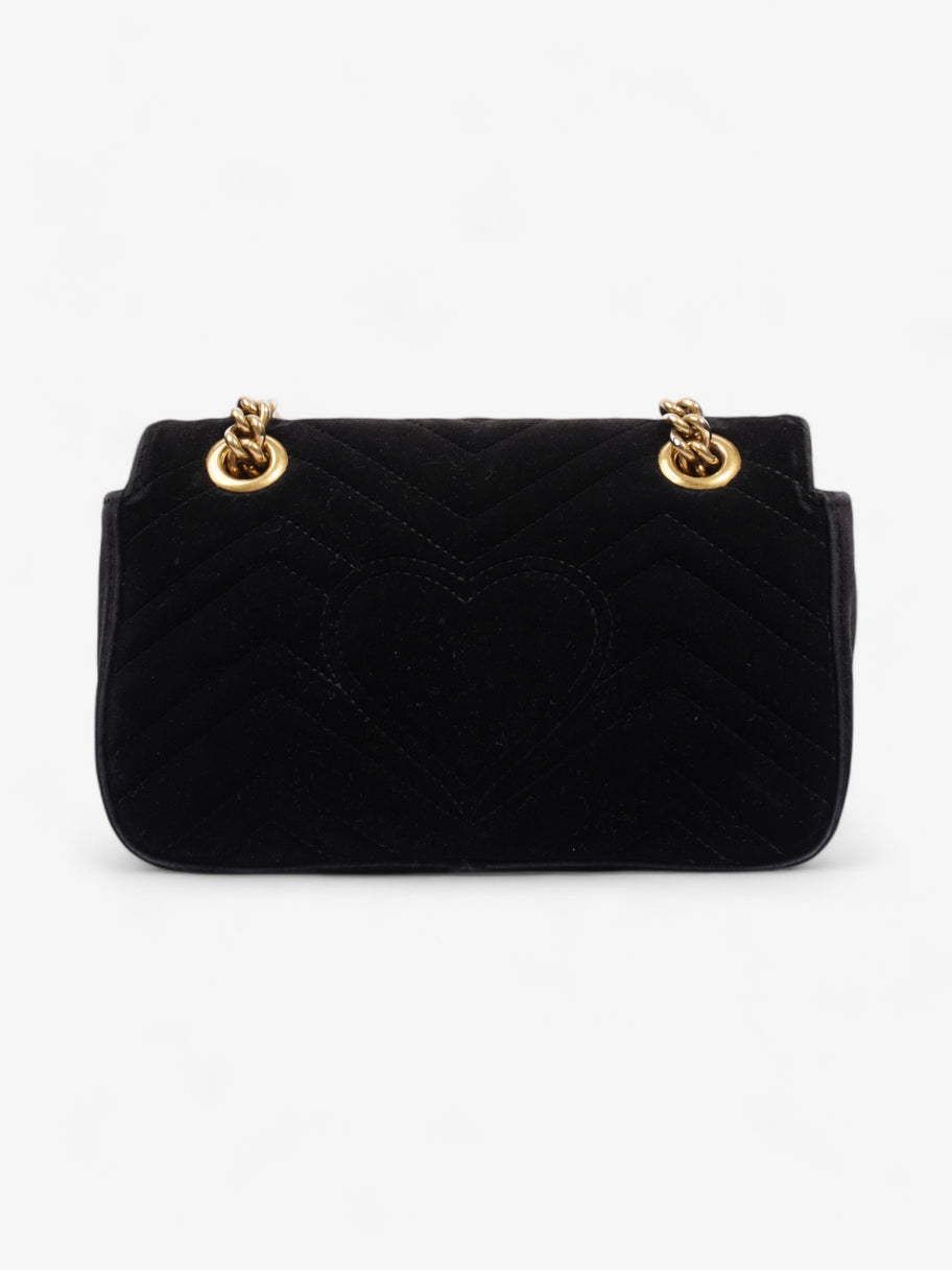 Gucci Marmont Flap Black Velvet Mini Image 4