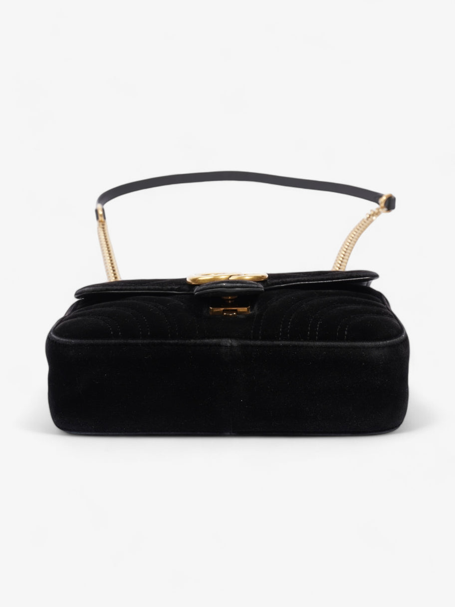 Gucci Marmont Flap Black Velvet Mini Image 6