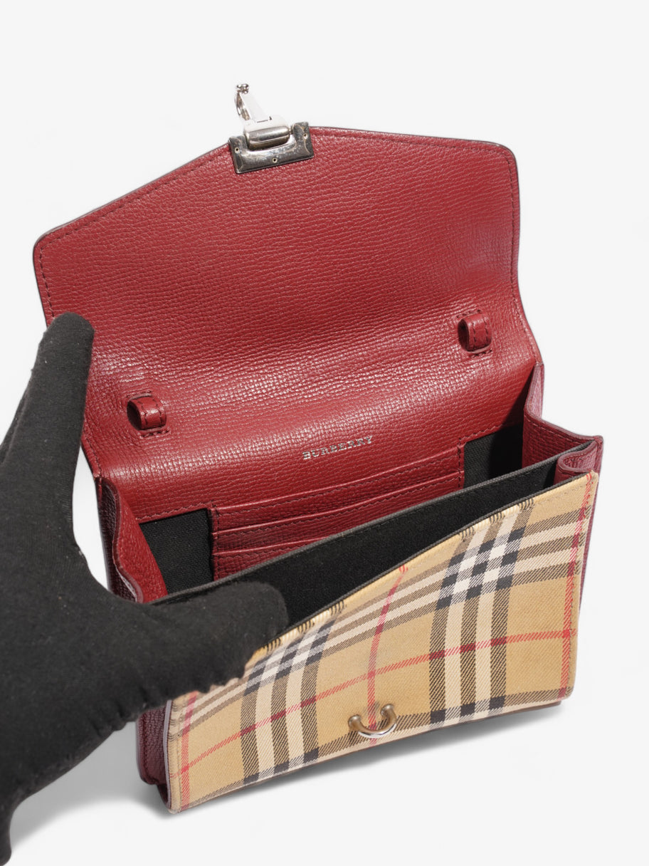 Burberry Macken Vintage Check / Burgundy Leather Image 8