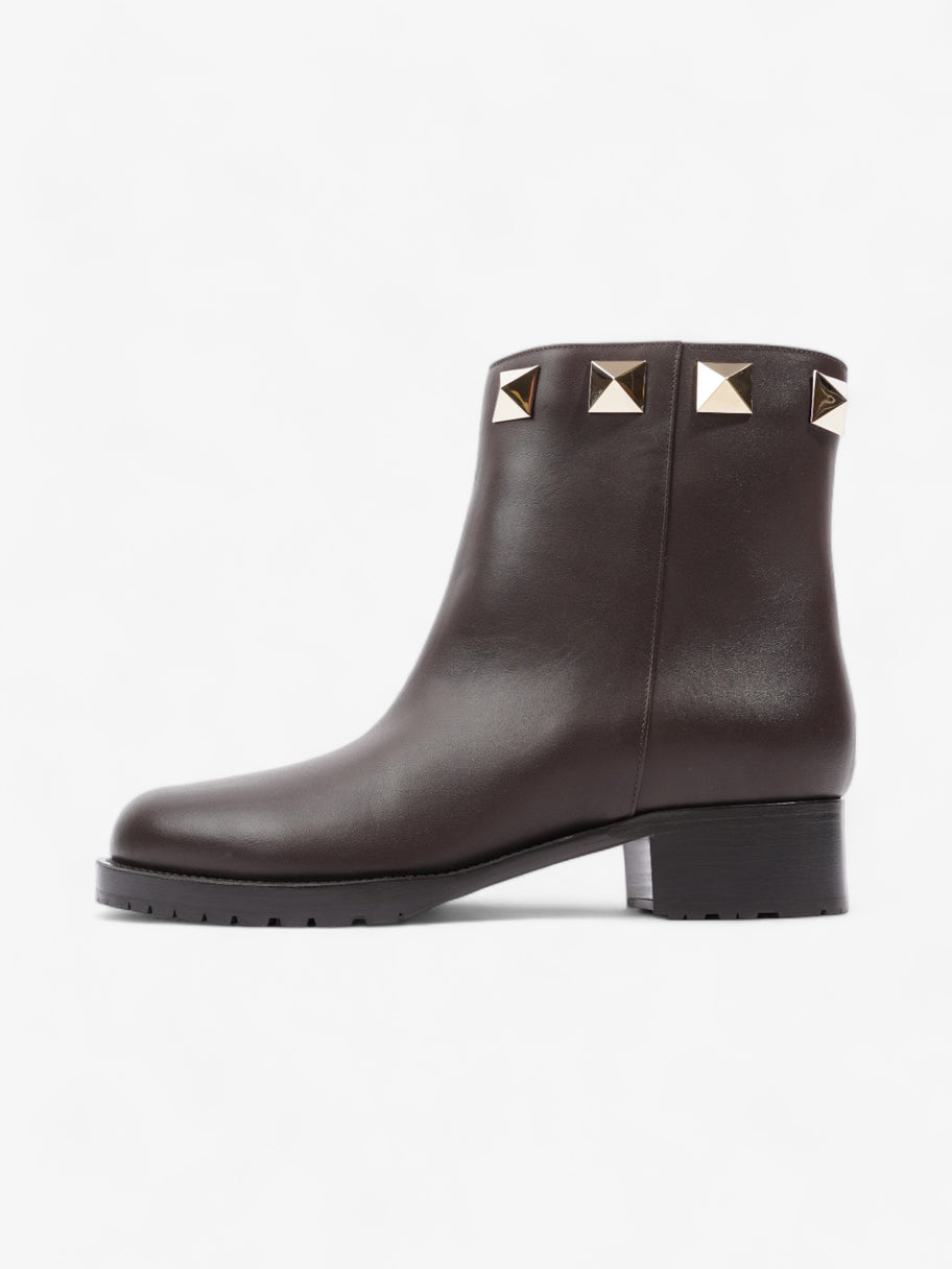 Valentino Rockstud Boots Brown Leather EU 39 UK 6 Image 5