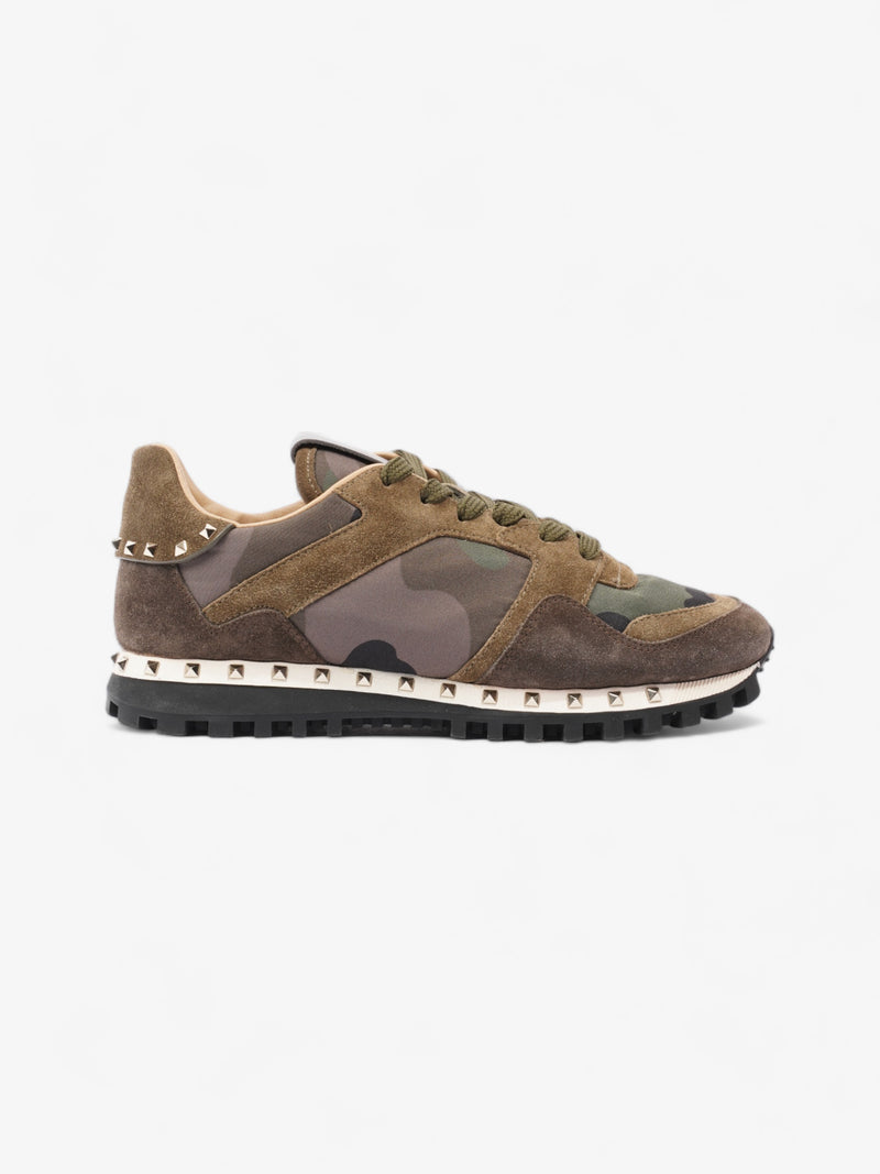  Valentino Rockstud Sneaker Khaki Suede EU 36 UK 3