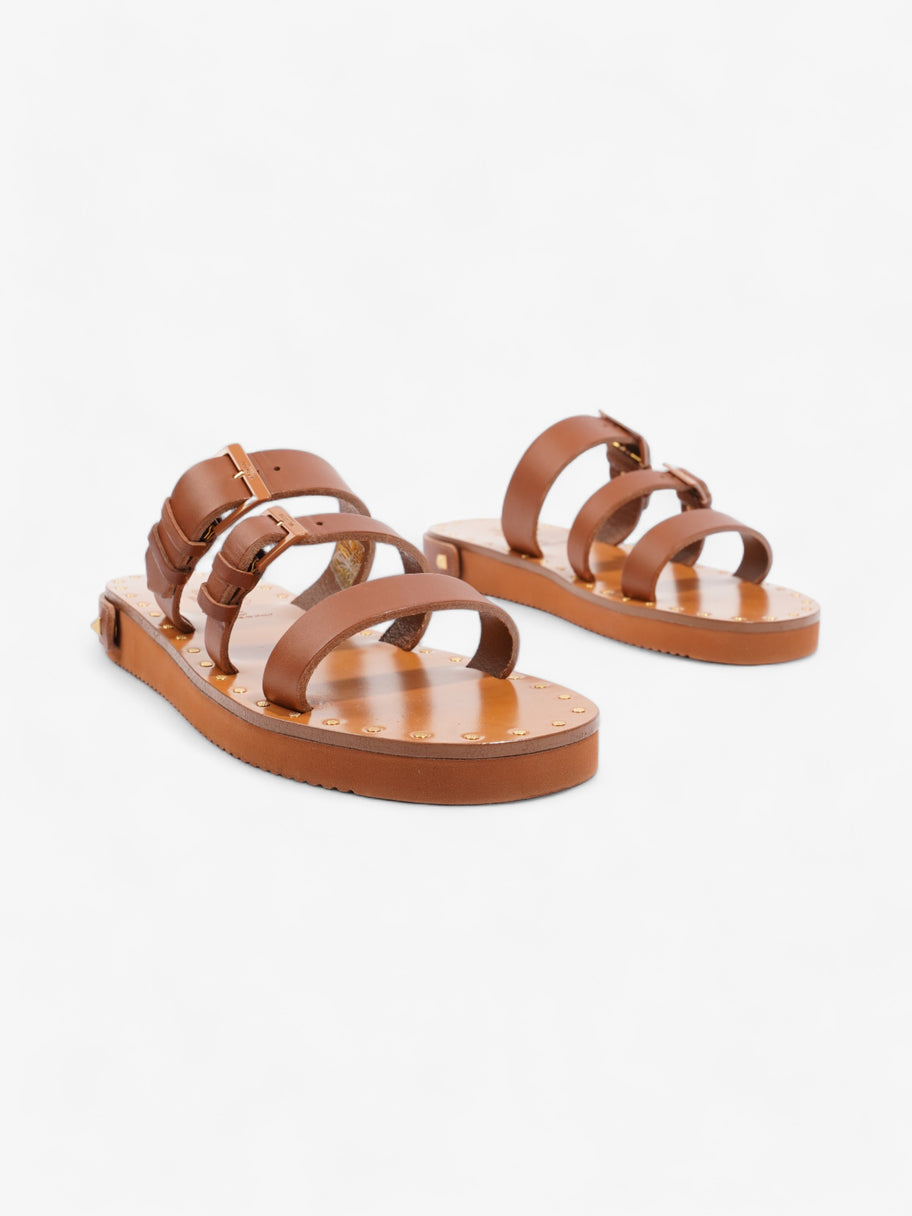 Buckled Flat Slide Tan Leather EU 39.5 UK 6.5 Image 2