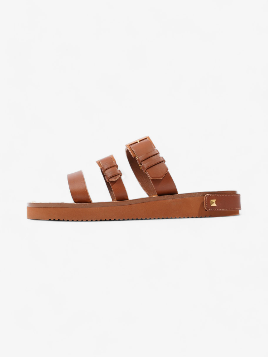 Buckled Flat Slide Tan Leather EU 39.5 UK 6.5 Image 5