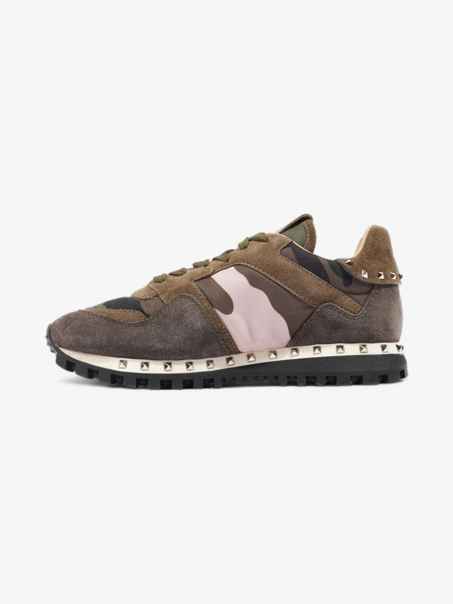 Valentino Rockstud Runner Khaki Camo Suede EU 36 UK 3 Image 3