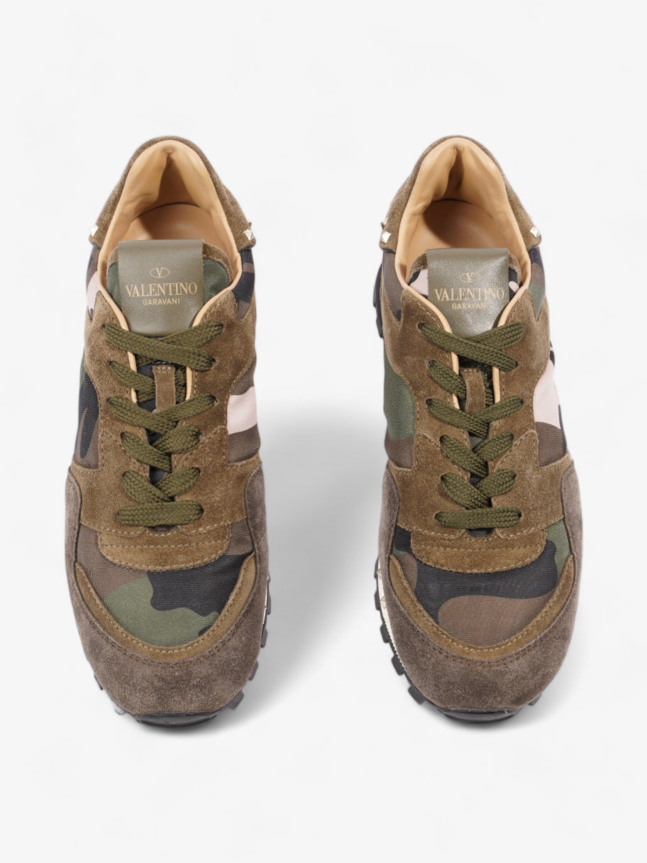 Valentino Rockstud Runner Khaki Camo Suede EU 36 UK 3 Image 8