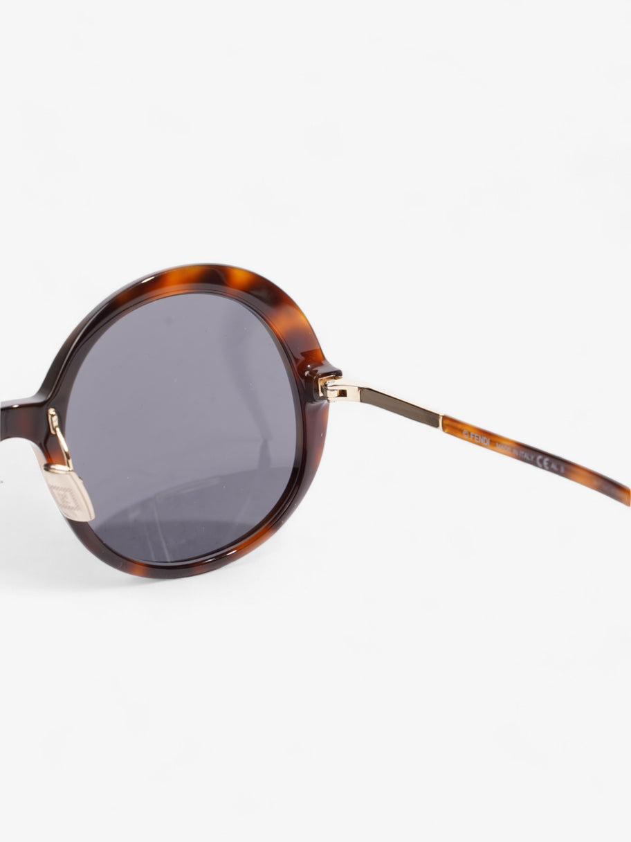 Fendi Round Sunglasses Havana Brown / Gold Acetate 140mm Image 6