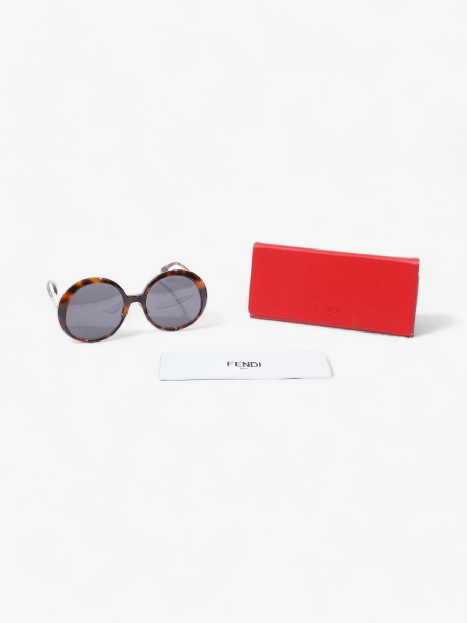 Fendi Round Sunglasses Havana Brown / Gold Acetate 140mm Image 8