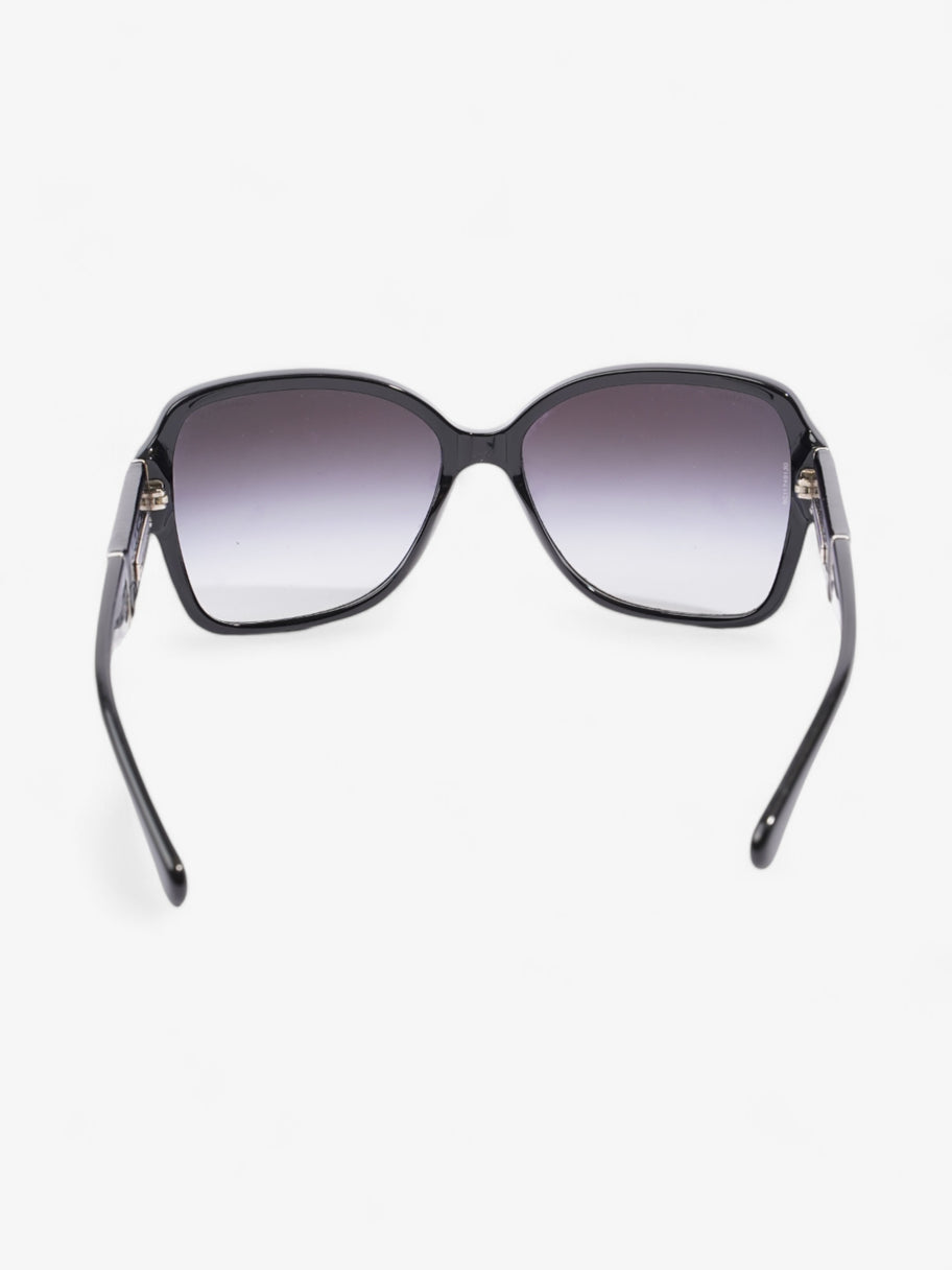 Chanel CC Sunglasses Black Acetate 135mm Image 3