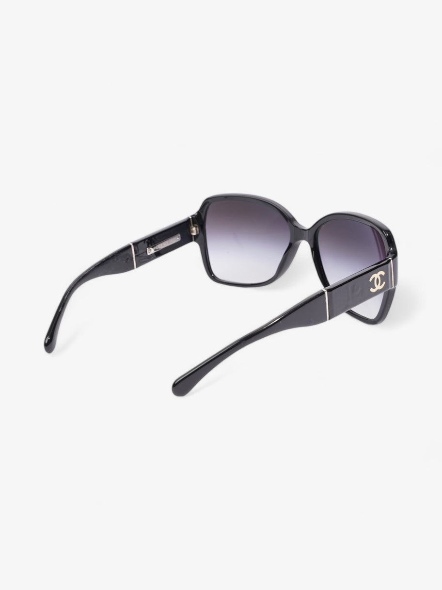 Chanel CC Sunglasses Black Acetate 135mm Image 7