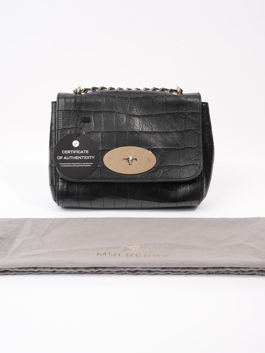 Mulberry Lily Black Embossed Leather Small Image 10