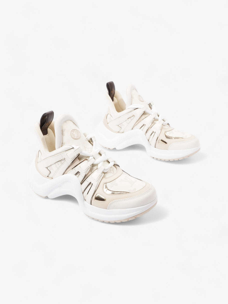 Archlight Sneakers White / Beige / Gold Canvas EU 40 UK 7 Image 2