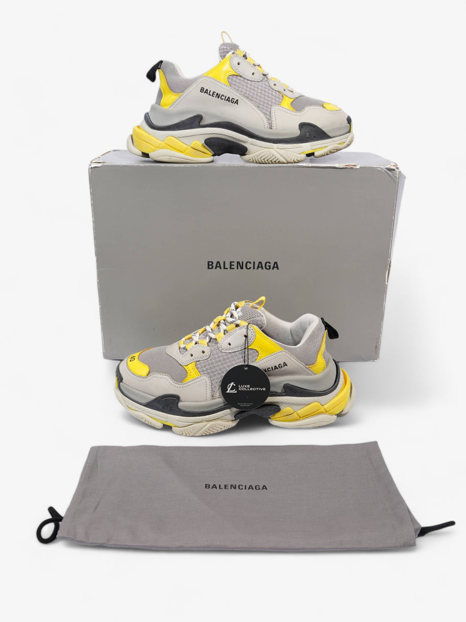 Triple S Grey / Yellow / Black Mesh EU 40 UK 6 Image 9