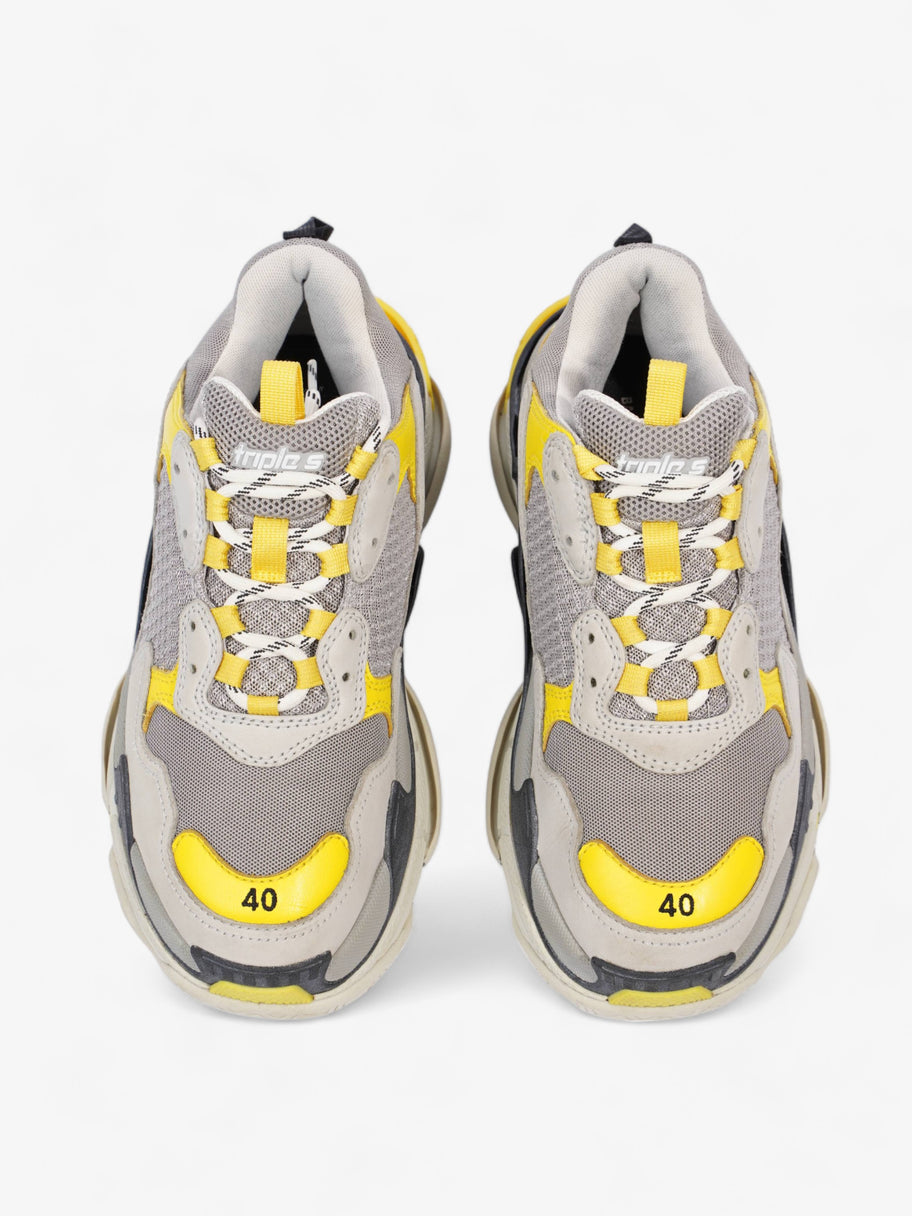 Triple S Grey / Yellow / Black Mesh EU 40 UK 6 Image 8