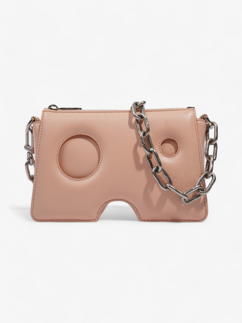  Off White Burrow Zipped Pouch Light Pink Leather 20