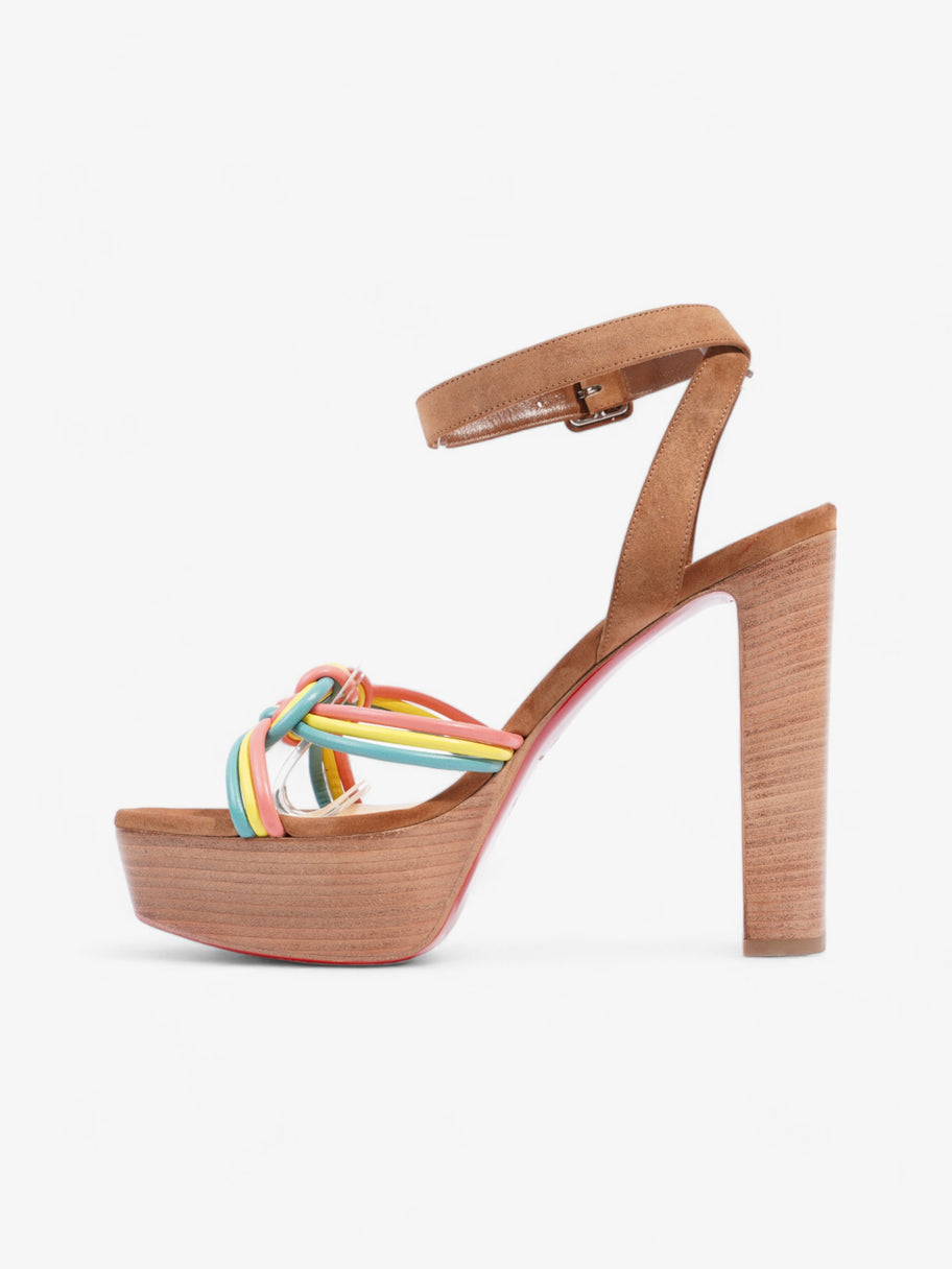 Christian Louboutin Ella Heels 130 Multicolour  / Brown Suede EU 40 UK 7 Image 3