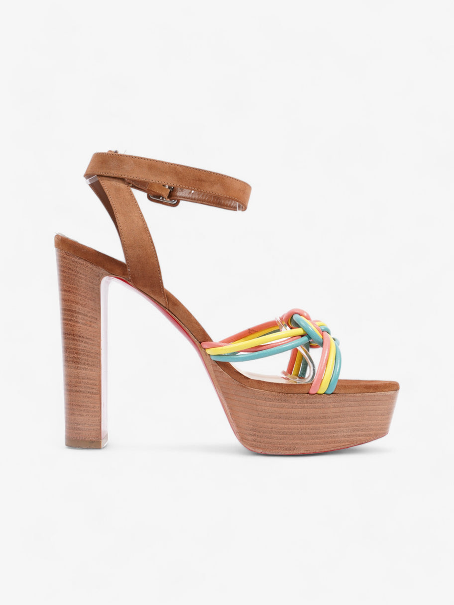 Christian Louboutin Ella Heels 130 Multicolour  / Brown Suede EU 40 UK 7 Image 4