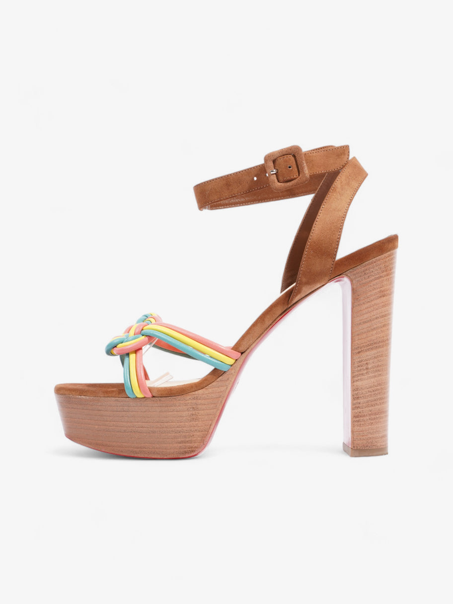 Christian Louboutin Ella Heels 130 Multicolour  / Brown Suede EU 40 UK 7 Image 5