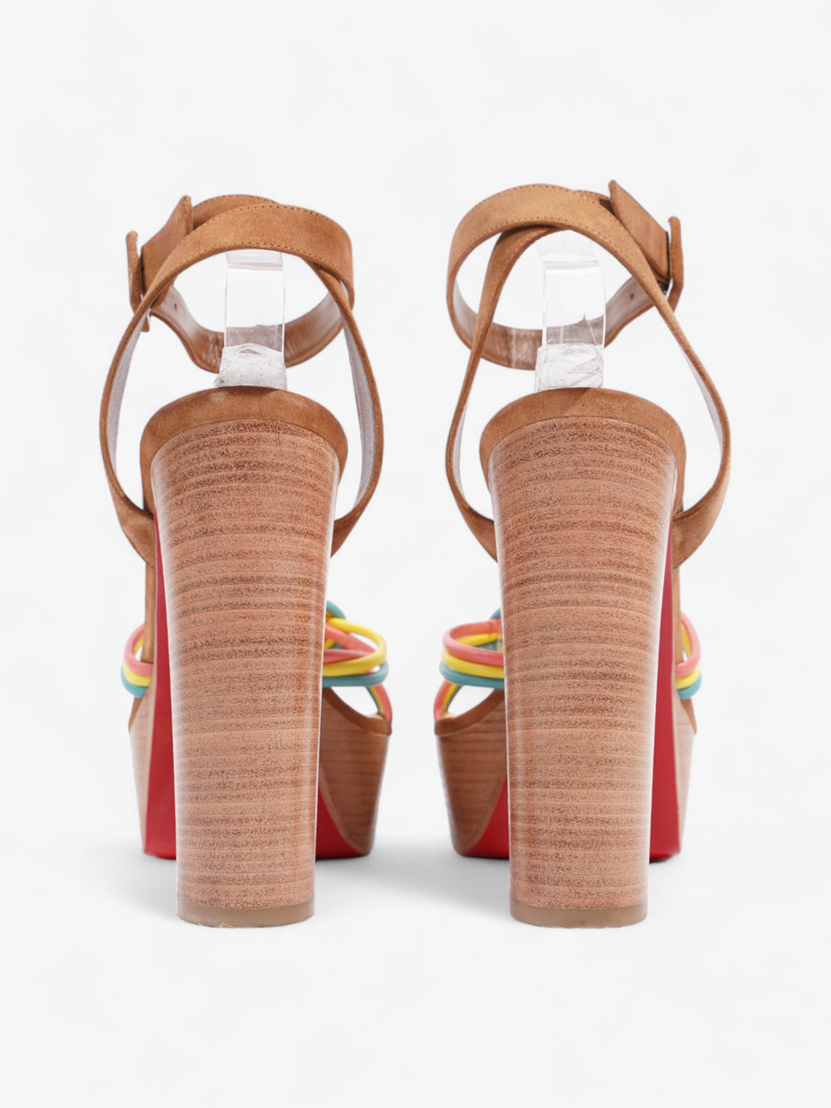 Christian Louboutin Ella Heels 130 Multicolour  / Brown Suede EU 40 UK 7 Image 6