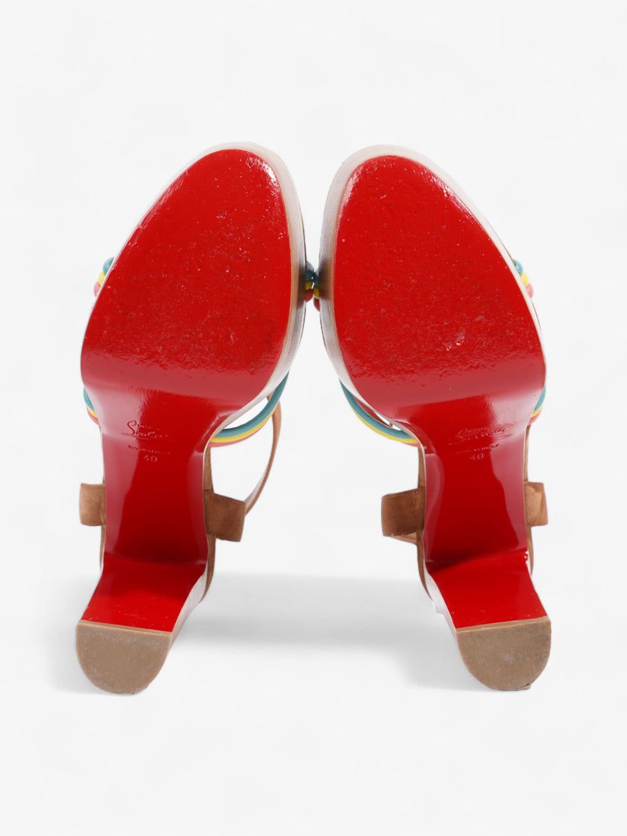 Christian Louboutin Ella Heels 130 Multicolour  / Brown Suede EU 40 UK 7 Image 7