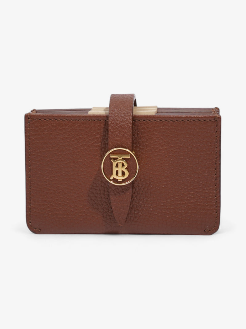  Burberry TB Fold Wallet Brown Leather