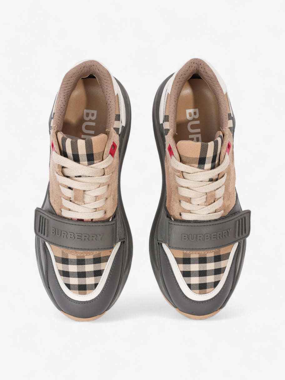 Burberry Ramsay Sneakers Grey / Burberry Check Leather EU 38 UK 5 Image 8