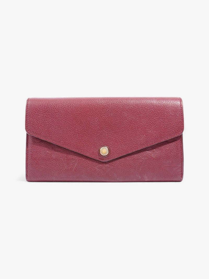  Louis Vuitton Sarah Wallet Raisin Empreinte Leather