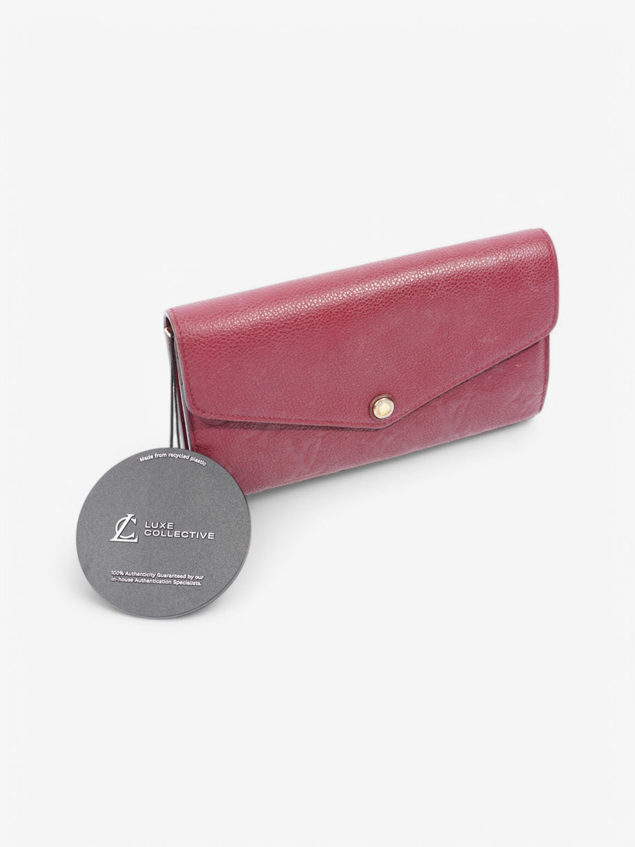 Louis Vuitton Sarah Wallet Raisin Empreinte Leather Image 6