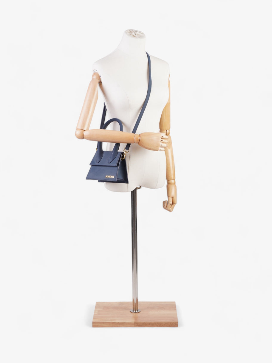 Jacquemus Le Chiquito Moyen Navy Blue Leather Image 2