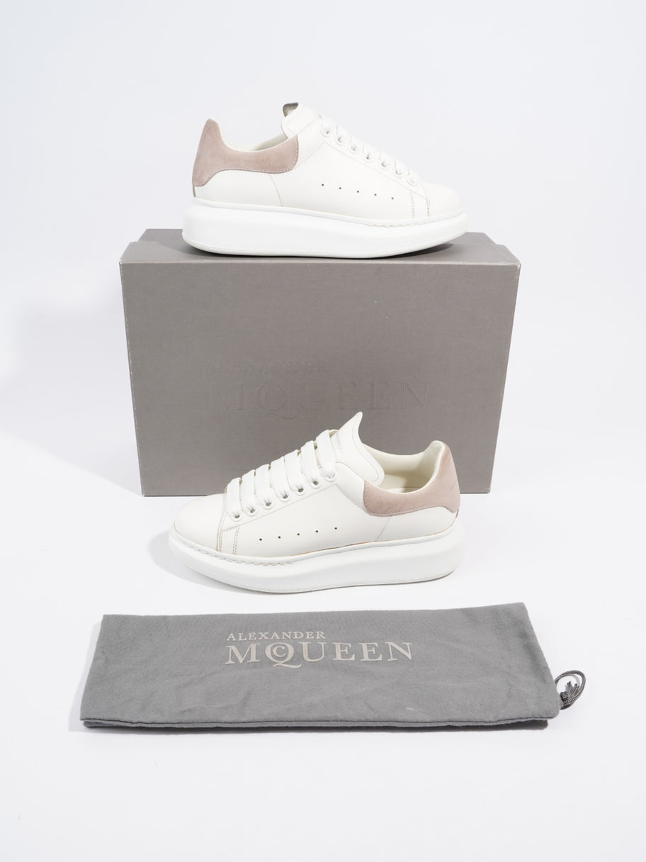 Alexander McQueen Oversized Sneaker White / Pink Tab Leather EU 37.5 UK 4.5 Image 10