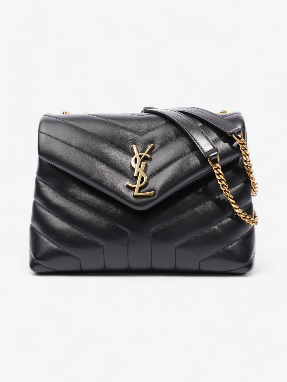 Saint Laurent Lou Lou Black Matelasse Leather Small Image 1