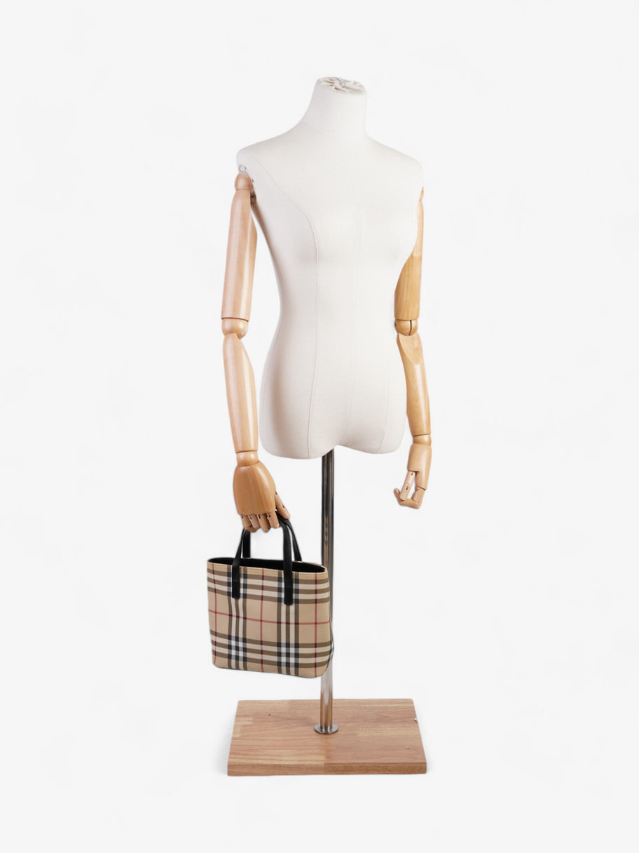 Burberry London Tote Nova Check Canvas Image 2