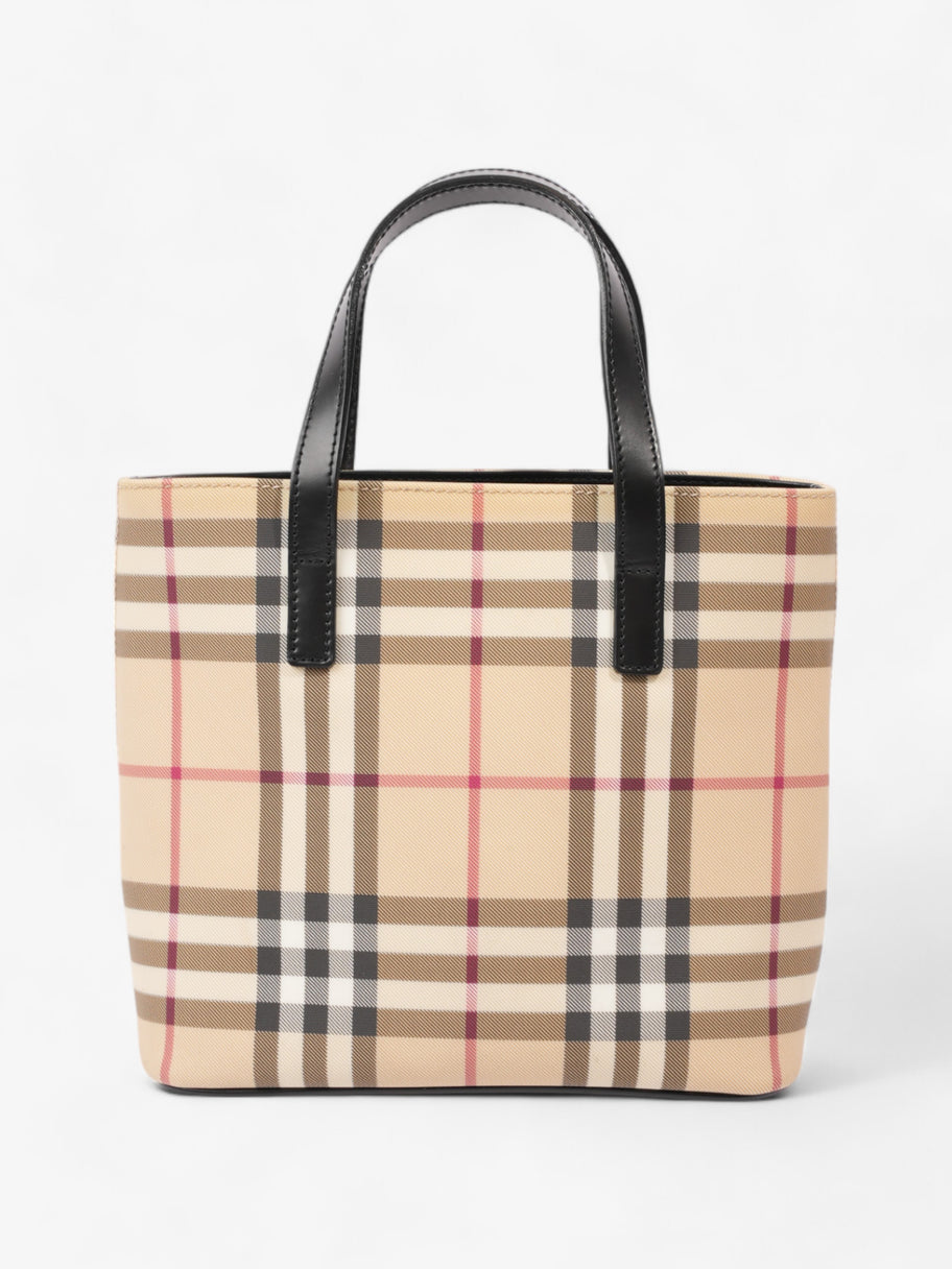 Burberry London Tote Nova Check Canvas Image 1