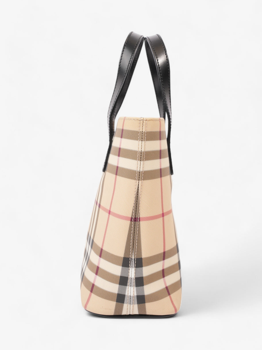 Burberry London Tote Nova Check Canvas Image 3