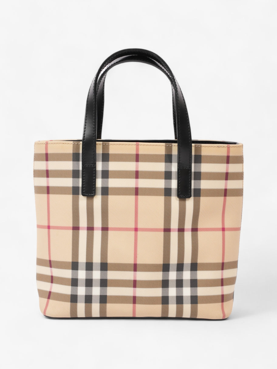 Burberry London Tote Nova Check Canvas Image 4