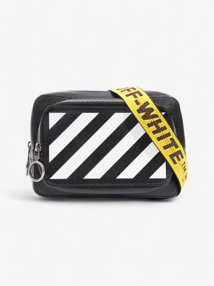 Off White Binder Diag Saff Fannypack Black / White / Yellow Leather Image 1