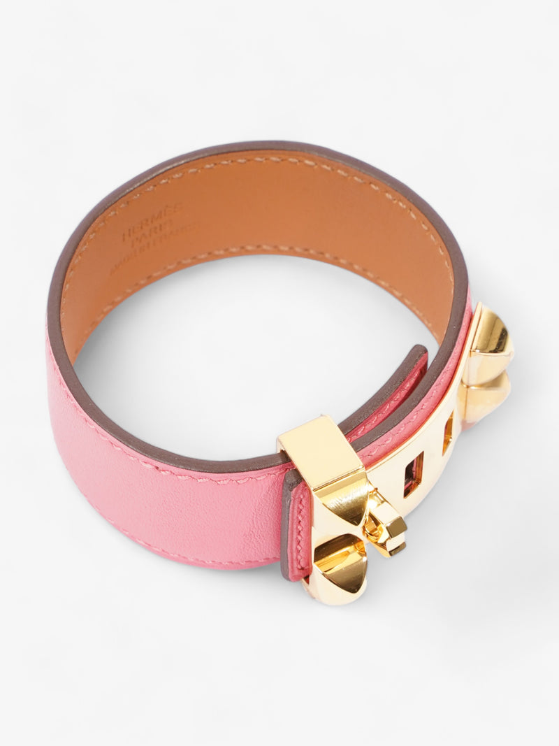  Hermes Collier De Chien Rose ExtrÍme Calfskin Leather T2 (15.5cm)