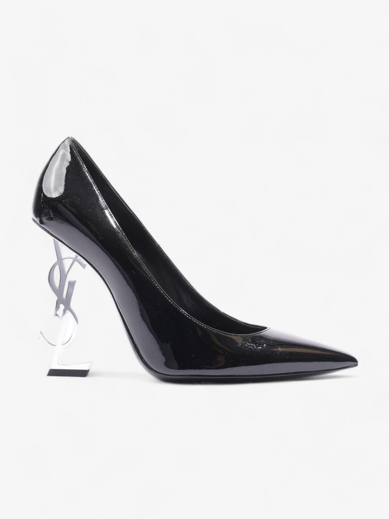  Saint Laurent Opyum Heels 110 Black Patent Leather EU 40.5 UK 7.5