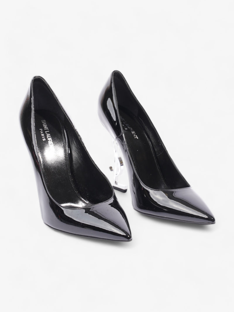  Saint Laurent Opyum Heels 110 Black Patent Leather EU 40.5 UK 7.5