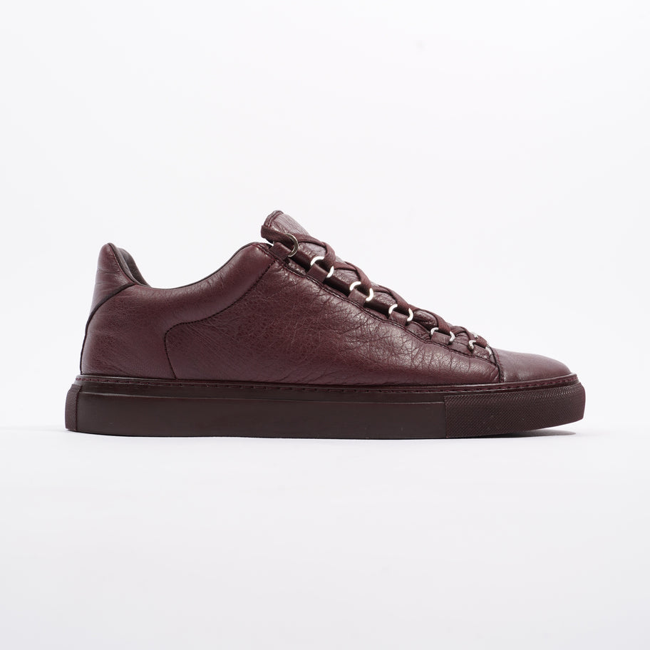 Balenciaga Arena Low-top Maroon Leather EU 43 UK 9 Image 1