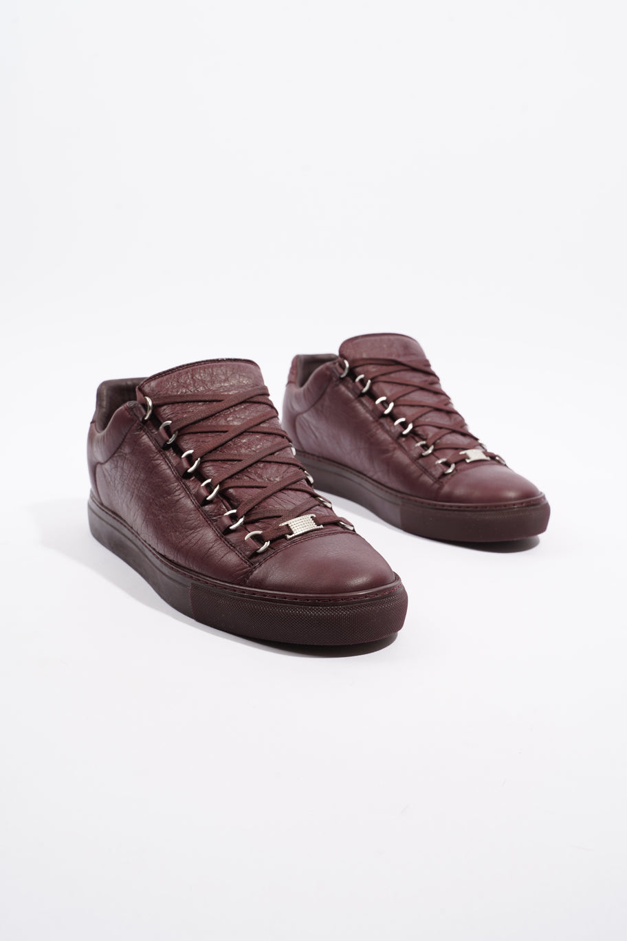 Balenciaga Arena Low-top Maroon Leather EU 43 UK 9 Image 2