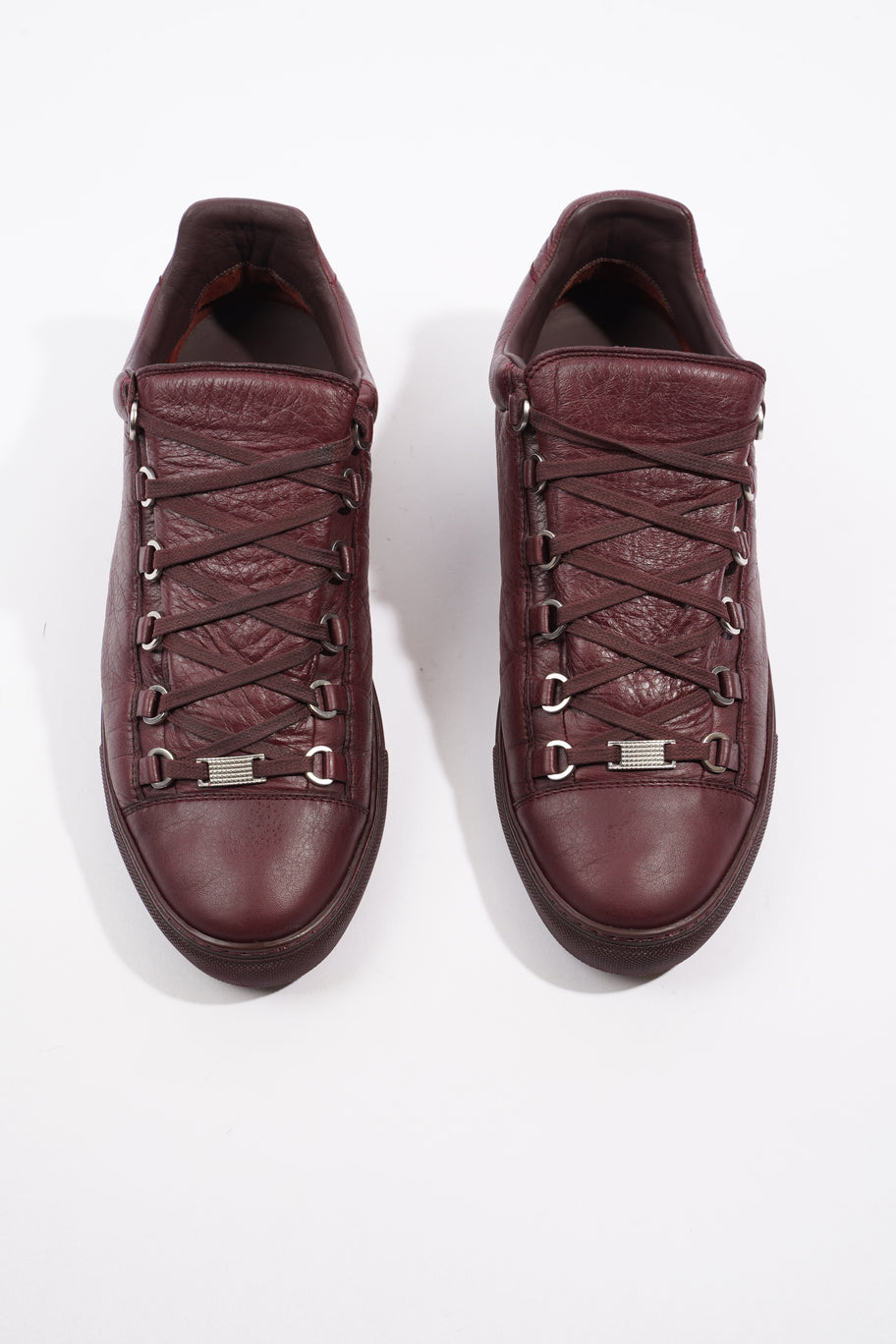 Balenciaga Arena Low-top Maroon Leather EU 43 UK 9 Image 8