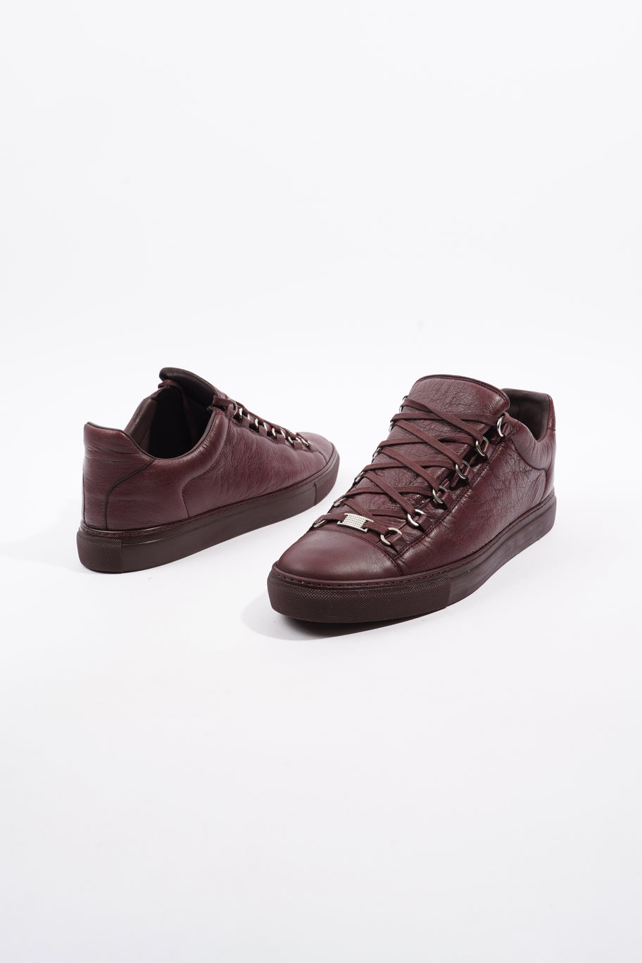 Balenciaga Arena Low-top Maroon Leather EU 43 UK 9 Image 9