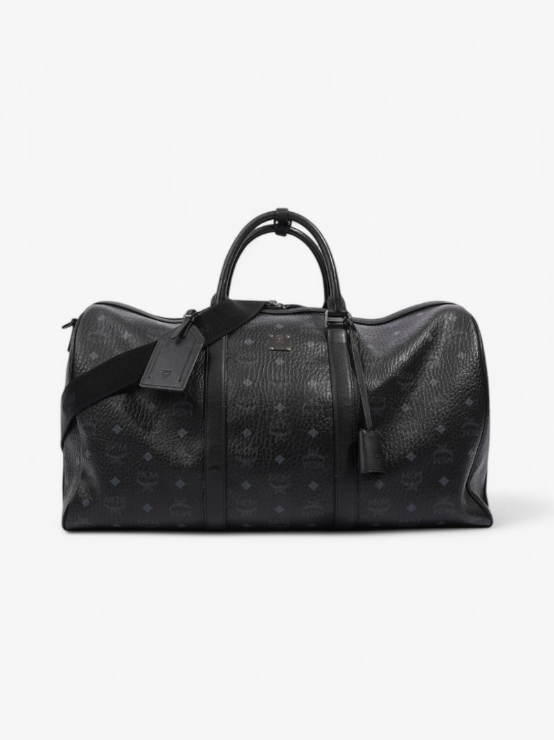  MCM Ottomar Weekender Bag Black Leather