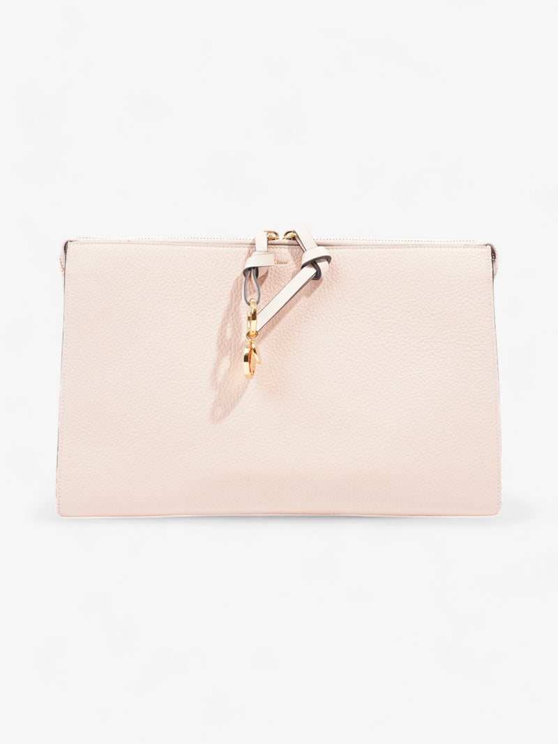  Chloe Alphabet Clutch Blush Nude Leather