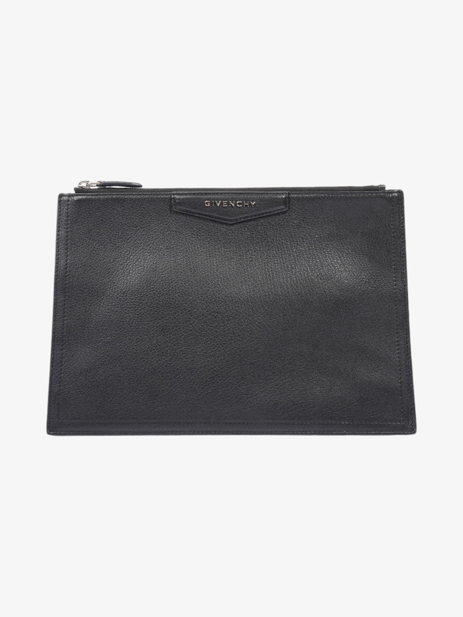 Givenchy Antigona Clutch Black Grained Leather Medium Image 1