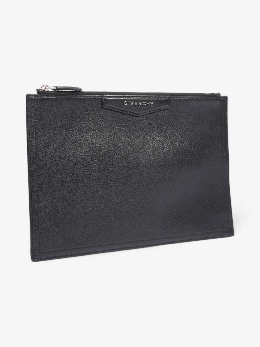 Givenchy Antigona Clutch Black Grained Leather Medium Image 5