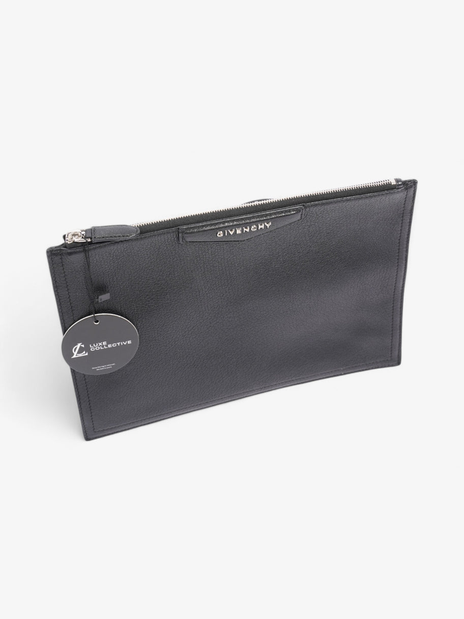 Givenchy Antigona Clutch Black Grained Leather Medium Image 8