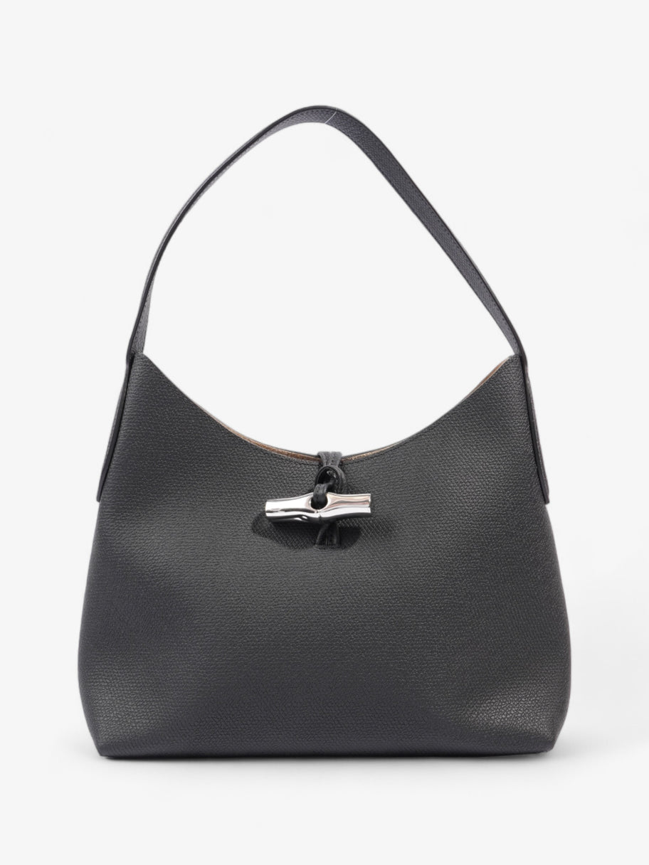 Longchamp Roseau Black Calfskin Leather Medium Image 1