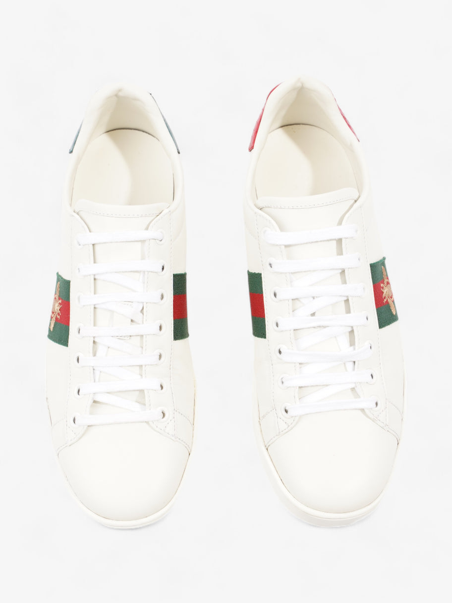 Gucci Ace Embroidered Bee White / Red / Green Leather EU 40 UK 7 Image 8